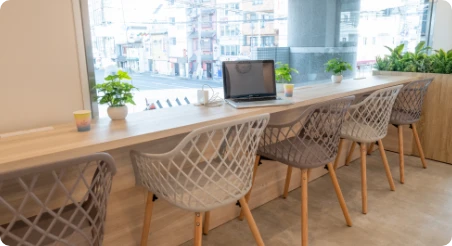 カフェスペースの写真