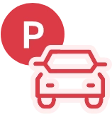 お車でお越しの方